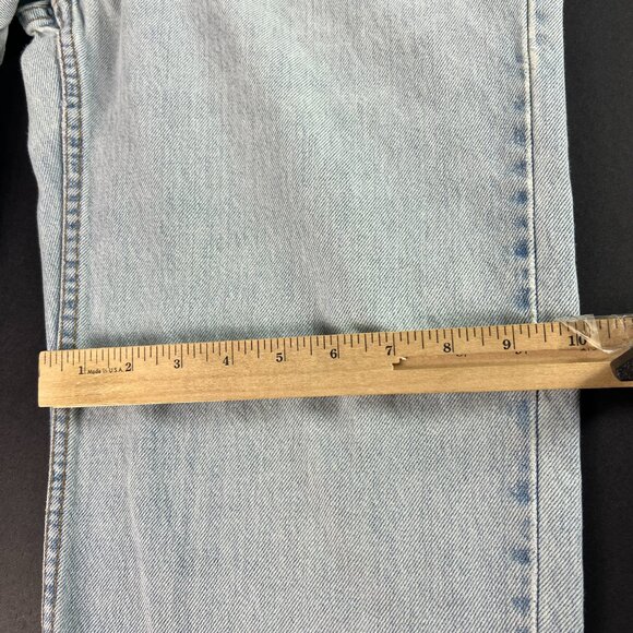 VTG Levi's Jean Men 29x29* 550 Relaxed Straight Light Blue Faded Denim Tag 31x30 - Picture 13 of 16